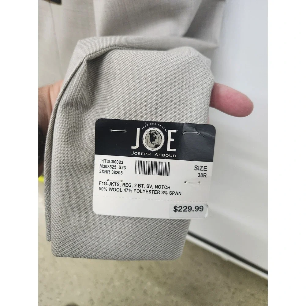 NWT JOE Joseph Abboud Mens 3-Piece Slim Fit Stretch Suit